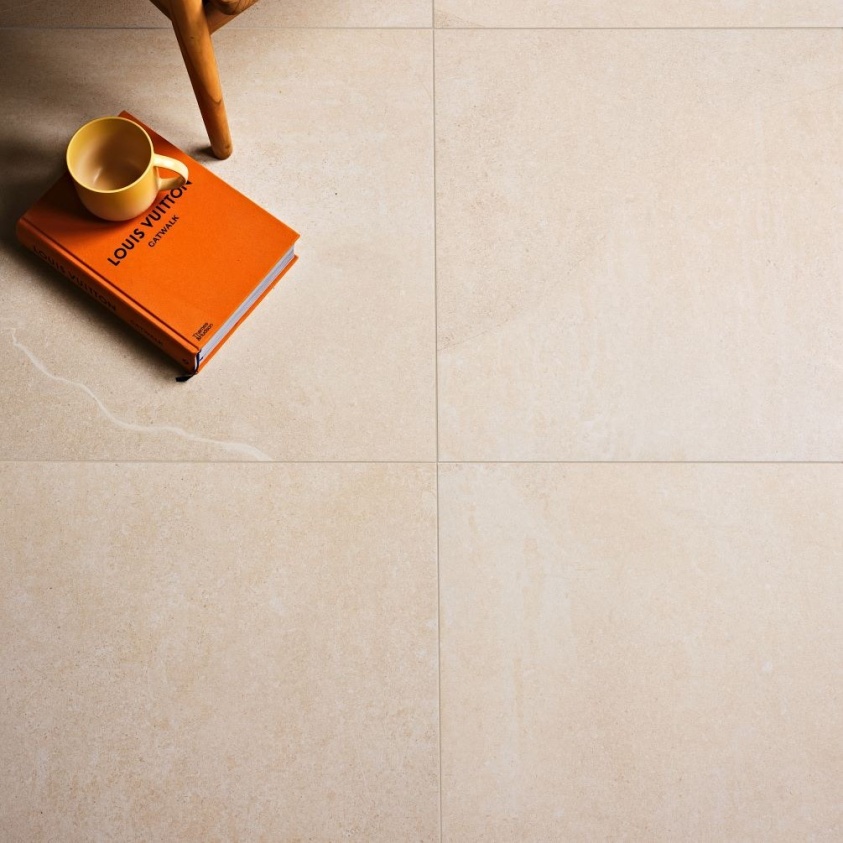 Lifestyle image of Ca Pietra Dorset Porcelain 60x60 Beige (example of different size)